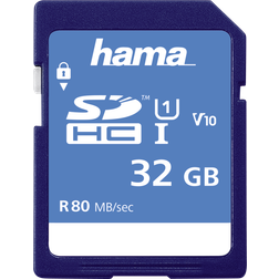 Hama SDHC Class 10 UHS-I U1 V10 80 MB/s 32GB