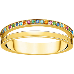 Thomas Sabo Double Ring - Gold/Multicolour