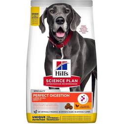 Hill's Science Plan Perfect Digestion Large Breed Adult 1+ Dog Food with Chicken and Brown Rice 14kg