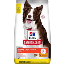 Hill's Science Plan Perfect Digestion Medium Adult 1+ Dog Food with Chicken and Brown Rice 2.5kg