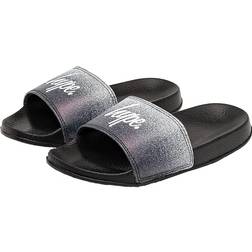 Hype Kids Speckle Fade Sliders - Black/White