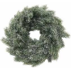 Europalms Fir wreath, snowy, PE, 45cm