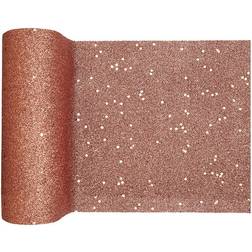 Santex Bordløber Tyk Roséguld Glitter