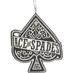 Nemesis Now Officially Licensed Motorhead Ace of Spades Hanging Festive Decorative Ornament, Black White, 11cm