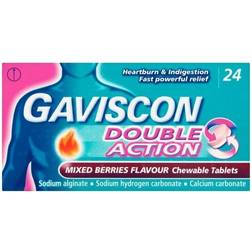 Gaviscon Double Action Mixed Berries 24 Pack