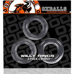 Oxballs 3-Pack Penisringar Clear