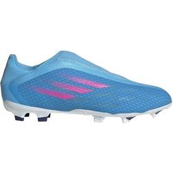 Adidas X Speedflow.3 Laceless FG - Sky Rush/Team Shock Pink/Cloud White