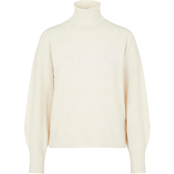 Pieces Pccava Ls High Neck Knit - Bc Birch