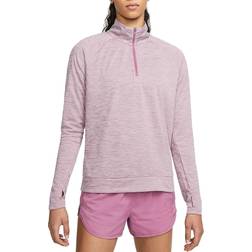 Nike Pacer 1/4-Zip Running T-shirt Women - Light Bordeaux/Heather/Reflective Silver