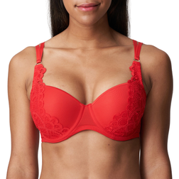 PrimaDonna Soutien-gorge Plongeant Armatures First Night-POMME D AMOUR - Rouge