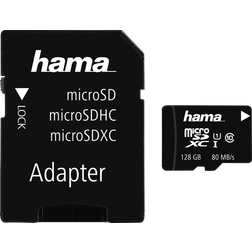 Hama MicroSDXC Class 10 UHS-I U1 V10 80MB/s 128GB + Adapter