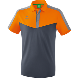 Erima Squad Polo Shirt Men - New Orange/Slate Grey/Monument Grey