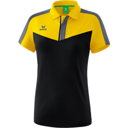 Erima Squad Polo Shirt Women - Yellow/Black/Slate Grey