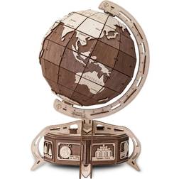 EWA Brown Globe 3D Wooden Jigsaw Puzzle 393 Pieces