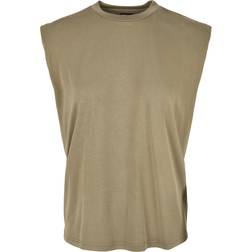 Urban Classics Ladies Modal Padded Shoulder Tank - Khaki