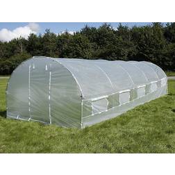 Dancover Polytunnel 42.4m² Acero inoxidable Plástico