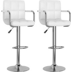 vidaXL Tabourets Lot De 2 Similicuir Tabouret de bar 111cm 2pcs