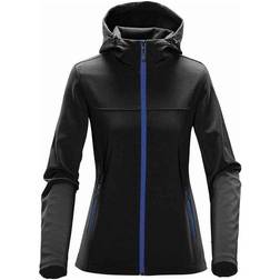 Stormtech Women's Orbiter Softshell Hoody - Black/Azure