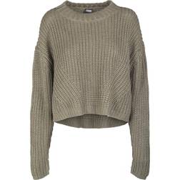 Urban Classics Ladies Wide Oversize Sweater - Olive