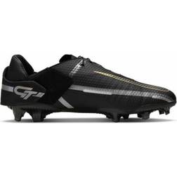 Nike Phantom GT2 Academy FlyEase MG - Black/Metallic Gold/Dark Grey/Metallic Dark Grey