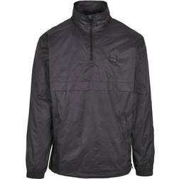 Urban Classics Stand Up Collar Pull Over Jacket - Black