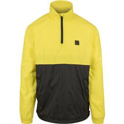 Urban Classics Stand Up Collar Pull Over Jacket - Bright Yellow/Black