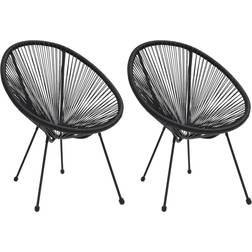 vidaXL 312164 2-pack Garden Dining Chair
