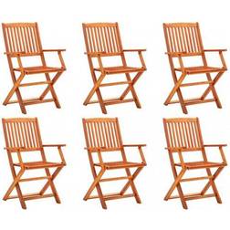 vidaXL 3087147 6-pack Chaise de jardin pour repas