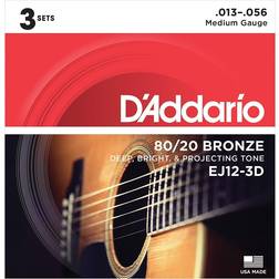 D'Addario EJ12-3D Corde Chitarra Acustica