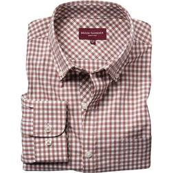 Brook Taverner Montana Gingham Long Sleeve Shirt - Brown