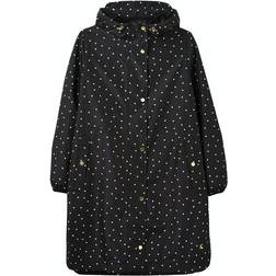 Joules Waybridge Waterproof Packable Raincoat - Black Mini Spot