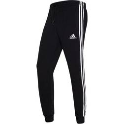 Adidas Essential 3-Stripe Fleece Trousers Men - Black/White