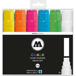 Molotow Chalk Neon Set 15mm Round Tip (6)