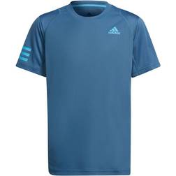 adidas Junior Club Tennis 3-Stripes Tee - Altered Blue/Sky Rush (HD2179)