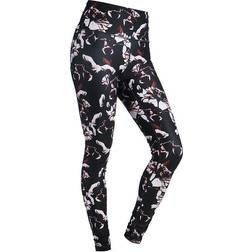 Endurance Summer Print Waist Tights Women - Black