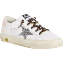 GOLDEN GOOSE Kid's May Low Top - White/Silver