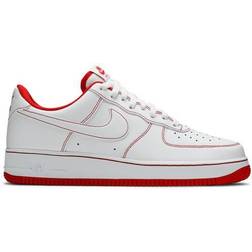 Nike Air Force 1 '07 Contrast Stitch - White University Red - Men's