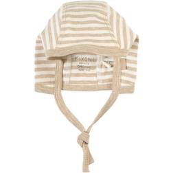 Fixoni Stripe Baby Hat - Sand Melange