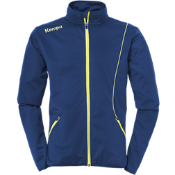 Kempa Curve Classic Jacket Kids - Deep Blue/Fluo Yellow