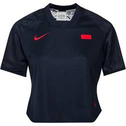 Nike Reversible Short-Sleeve Top Women - Dark Obsidian/White/University Red