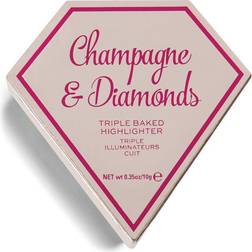 Revolution Beauty I Heart Diamond Triple Baked Highlighter & Diamonds