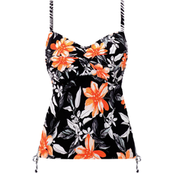 Fantasie Port Maria Twist Front Tankini Top - Black