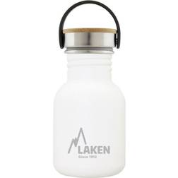 Laken Basic Stainless Steel&Bamboo Cap Water Bottle 0.35L