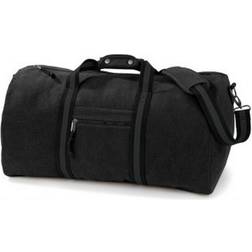 Quadra Vintage Canvas Holdall Bag 45L 2-pack - Vintage Black