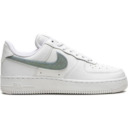 Nike Air Force 1 Low Glitter Swoosh - Summit White/Summit White/Grey Fog/Dusty Sage