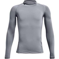 Under Armour HeatGear Mock Long Sleeve Kids - Steel/Black