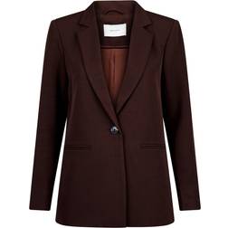 Neo Noir Avery F Blazer - Chocolate Brown