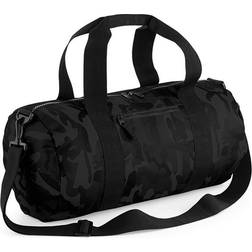 BagBase Camouflage Barrel Duffle Bag 2-pack - Midnight Camo