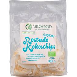 Biofood Kokoschips Rostade 80g