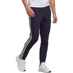 adidas Essentials Single Jersey Tapered Open Hem 3-Stripes Joggers - Legend Ink/White